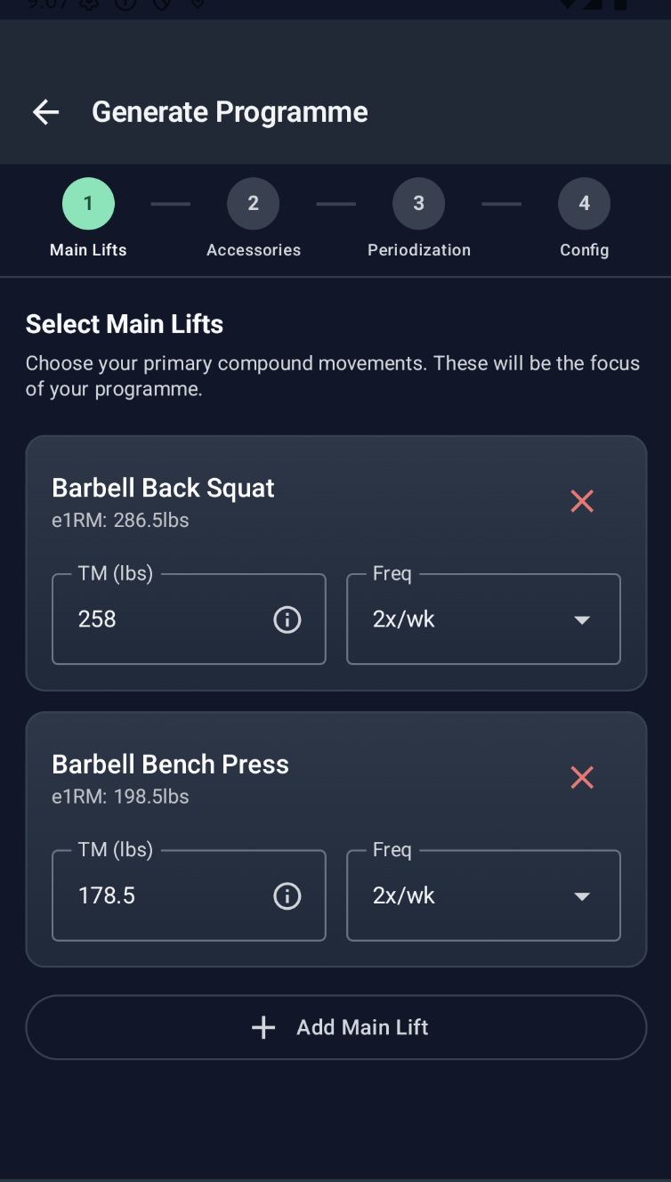 AI Programme Generation
